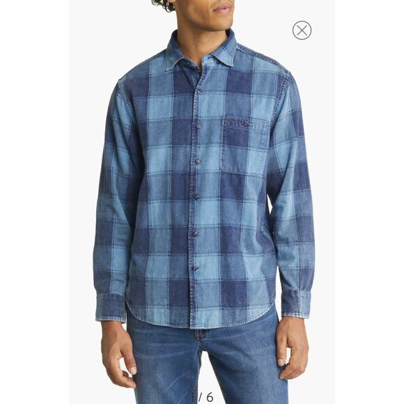Tommy Bahama Mens Plaid Indio Shores Buffalo Check Button-Up Shirt Size M - Picture 3 of 14